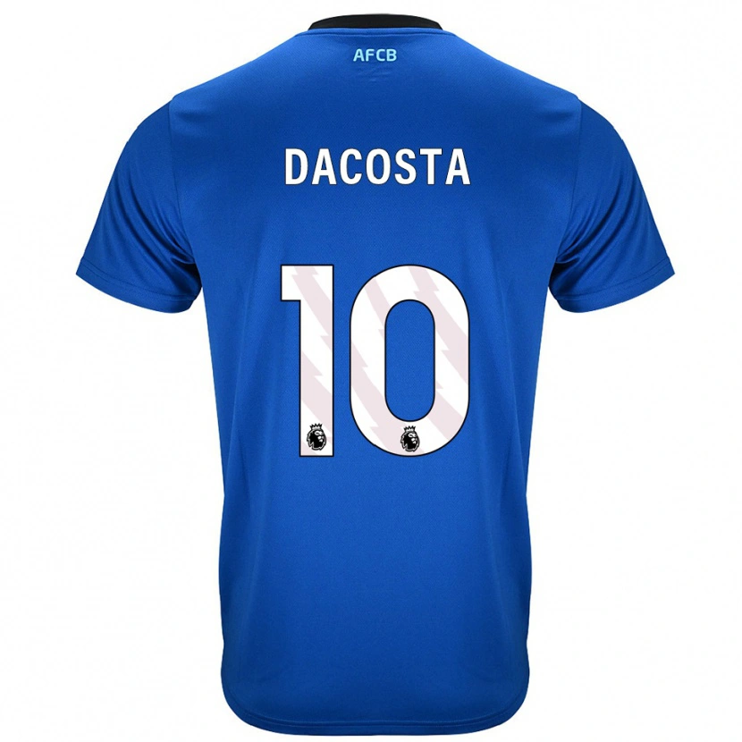Danxen Kinder Michael Dacosta #10 Blau Schwarz Auswärtstrikot Trikot 2025/26 T-Shirt