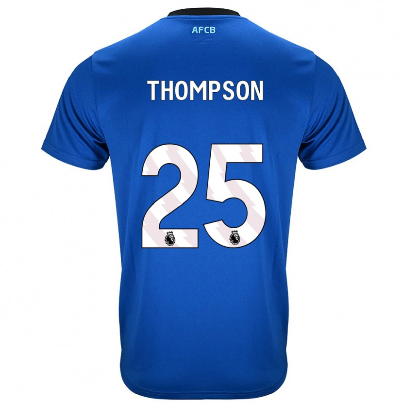 Danxen Kinder Kenni Thompson #25 Blau Schwarz Auswärtstrikot Trikot 2025/26 T-Shirt