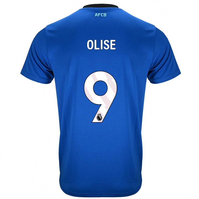 Danxen Kinder Josh Hamilton-Olise #9 Blau Schwarz Auswärtstrikot Trikot 2025/26 T-Shirt