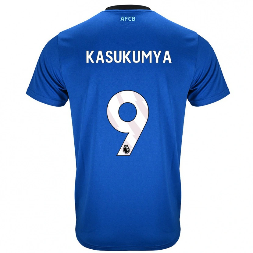 Danxen Kinder Kashanga Kasukumya #9 Blau Schwarz Auswärtstrikot Trikot 2025/26 T-Shirt