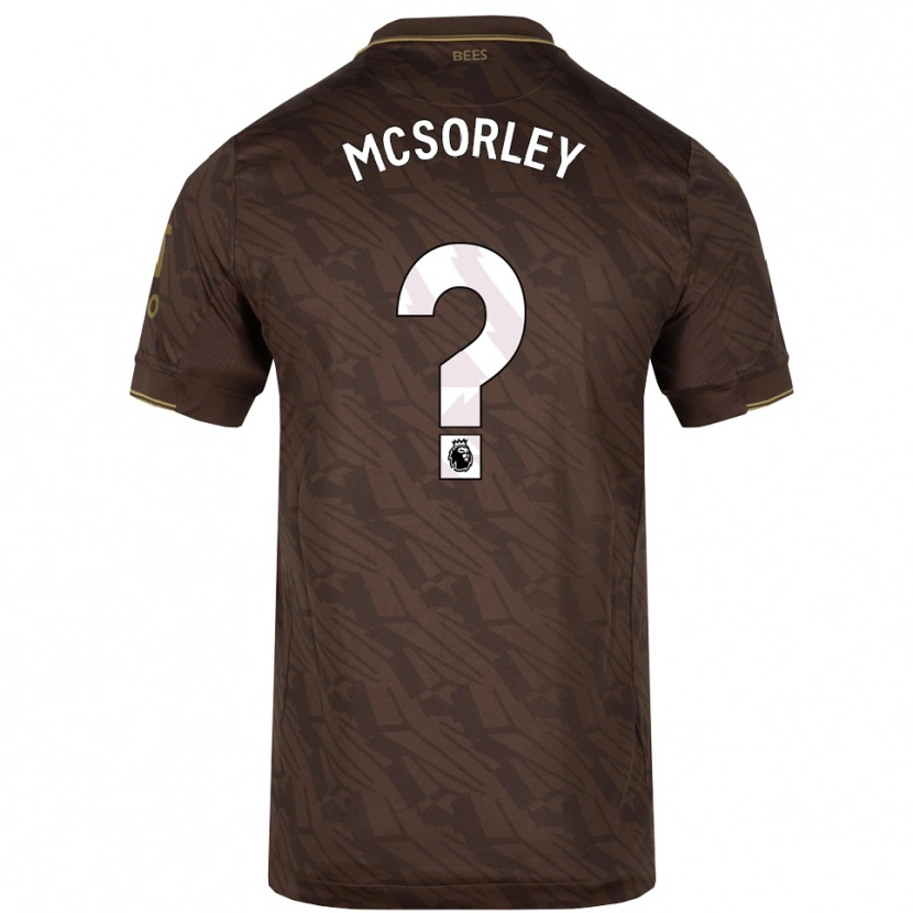 Danxen Kinder Michael Mcsorley #0 Braun Gold Auswärtstrikot Trikot 2025/26 T-Shirt