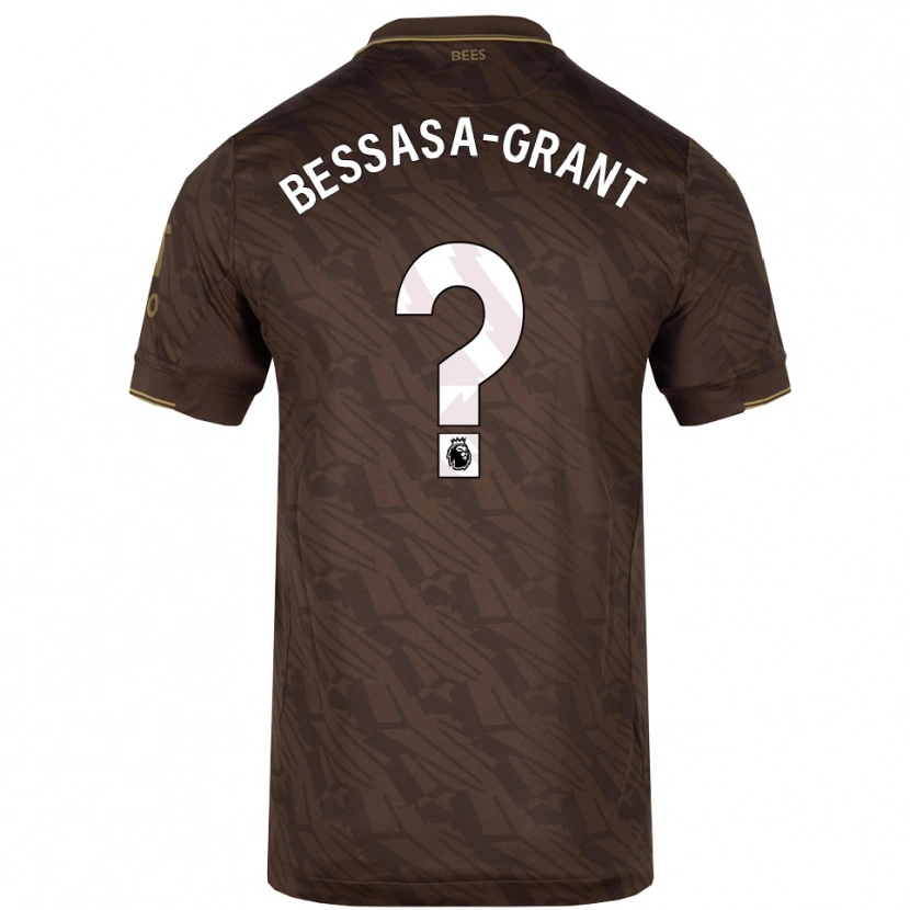 Danxen Kinder Mekhai Bessasa-Grant #0 Braun Gold Auswärtstrikot Trikot 2025/26 T-Shirt
