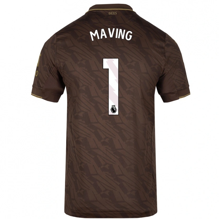 Danxen Kinder Emily Maving #1 Braun Gold Auswärtstrikot Trikot 2025/26 T-Shirt