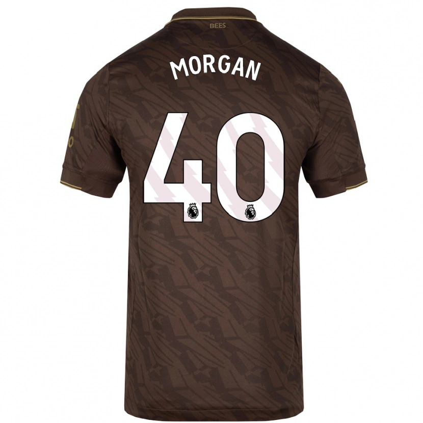 Danxen Kinder Iwan Morgan #40 Braun Gold Auswärtstrikot Trikot 2025/26 T-Shirt