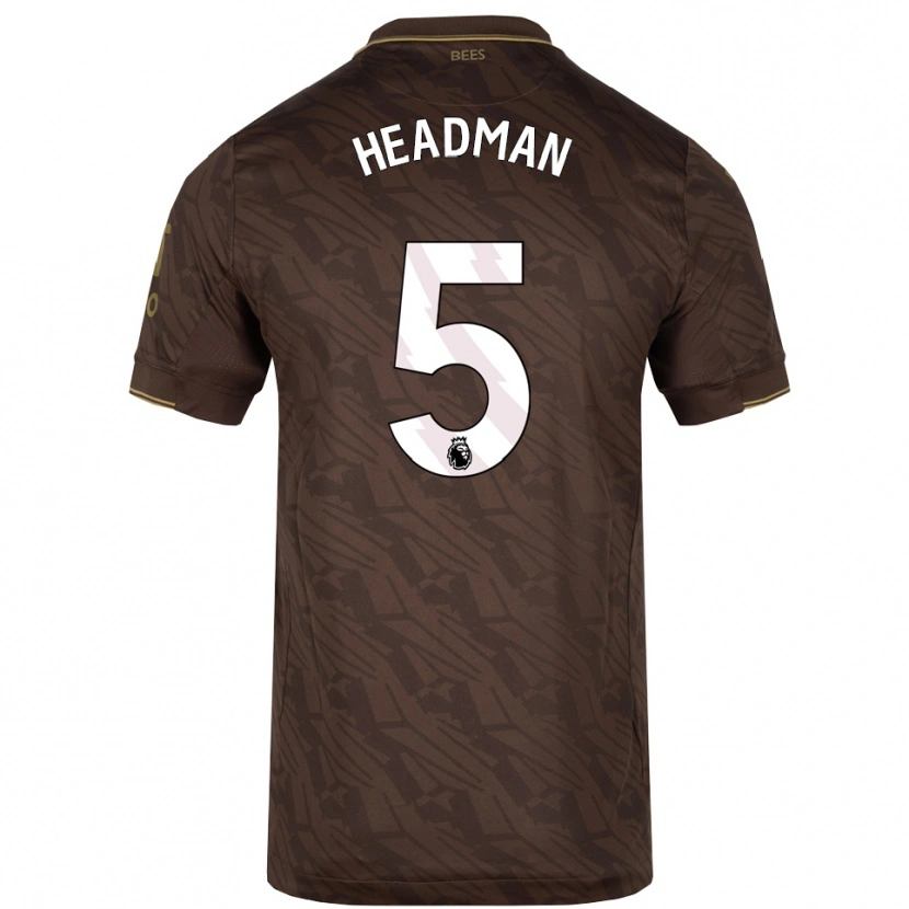 Danxen Kinder Chanse Headman #5 Braun Gold Auswärtstrikot Trikot 2025/26 T-Shirt