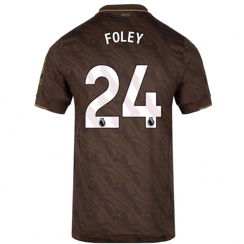 Danxen Kinder Shania Foley #24 Braun Gold Auswärtstrikot Trikot 2025/26 T-Shirt