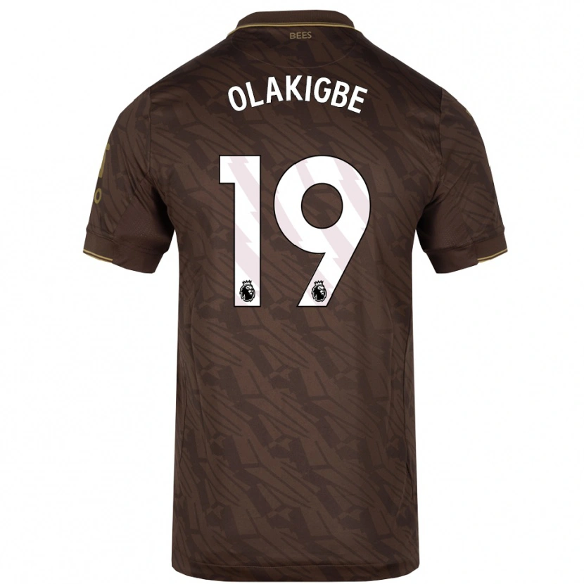 Danxen Kinder Michael Olakigbe #19 Braun Gold Auswärtstrikot Trikot 2025/26 T-Shirt