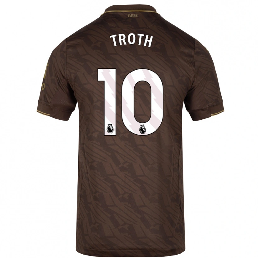 Danxen Kinder Sophie Troth #10 Braun Gold Auswärtstrikot Trikot 2025/26 T-Shirt