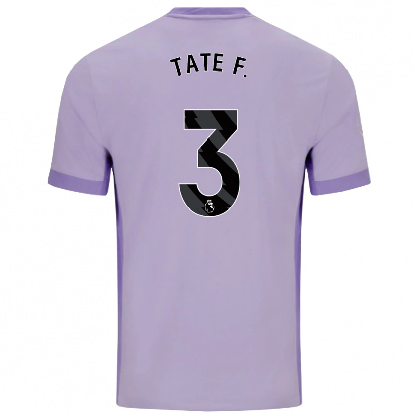 Danxen Kinder Tate Ferdinand #3 Taro Lila Weiß Auswärtstrikot Trikot 2025/26 T-Shirt