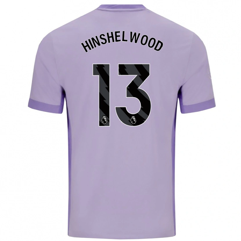 Danxen Kinder Jack Hinshelwood #13 Taro Lila Weiß Auswärtstrikot Trikot 2025/26 T-Shirt