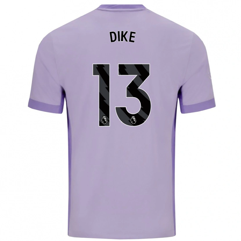 Danxen Kinder Michael Dike #13 Taro Lila Weiß Auswärtstrikot Trikot 2025/26 T-Shirt