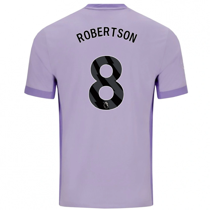 Danxen Kinder Josh Robertson #8 Taro Lila Weiß Auswärtstrikot Trikot 2025/26 T-Shirt