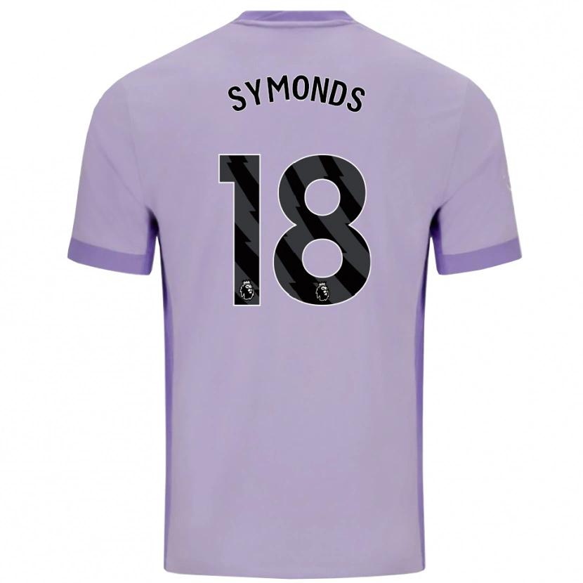 Danxen Kinder Maisie Symonds #18 Taro Lila Weiß Auswärtstrikot Trikot 2025/26 T-Shirt