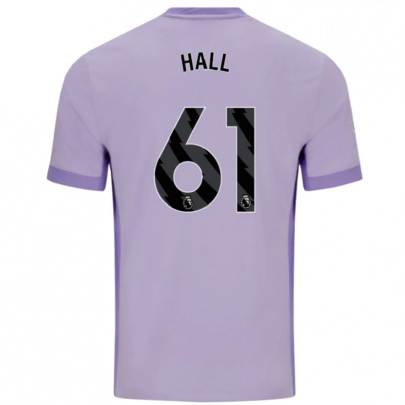 Danxen Kinder Steven Hall #61 Taro Lila Weiß Auswärtstrikot Trikot 2025/26 T-Shirt
