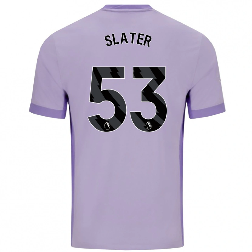 Danxen Kinder Jacob Slater #53 Taro Lila Weiß Auswärtstrikot Trikot 2025/26 T-Shirt
