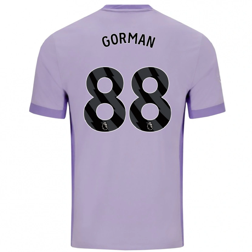 Danxen Kinder Ronnie Gorman #88 Taro Lila Weiß Auswärtstrikot Trikot 2025/26 T-Shirt