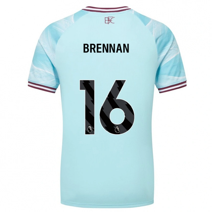 Danxen Kinder Corey Brennan #16 Himmelblau Burgunderrot Auswärtstrikot Trikot 2025/26 T-Shirt
