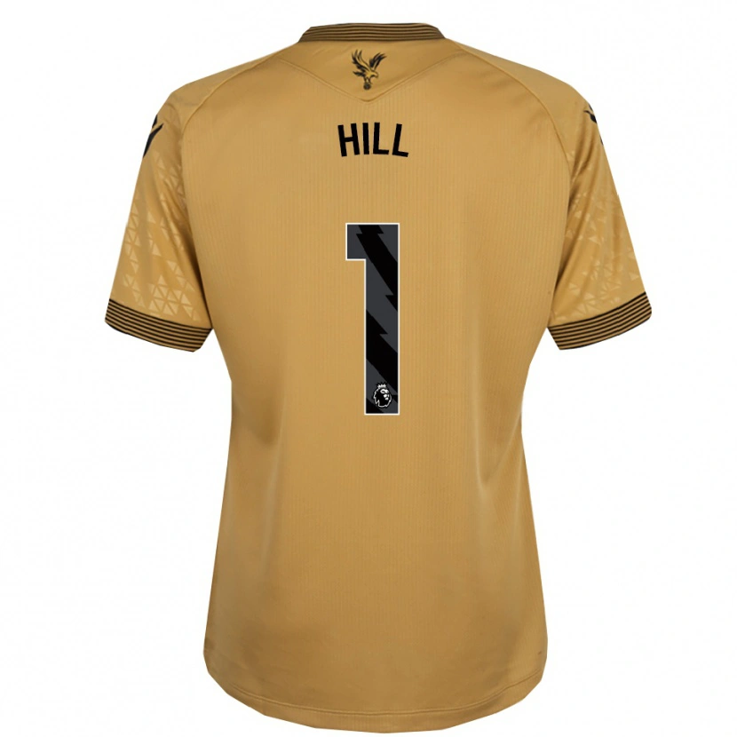 Danxen Kinder Marcus Hill #1 Gold Schwarz Auswärtstrikot Trikot 2025/26 T-Shirt
