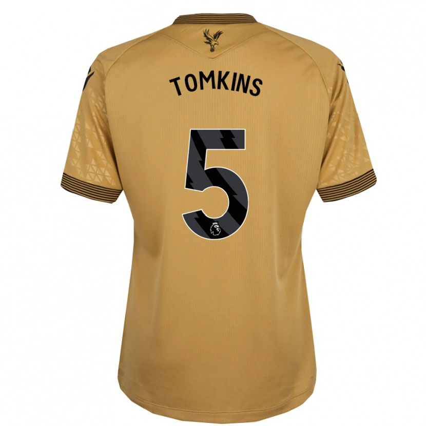 Danxen Kinder James Tomkins #5 Gold Schwarz Auswärtstrikot Trikot 2025/26 T-Shirt