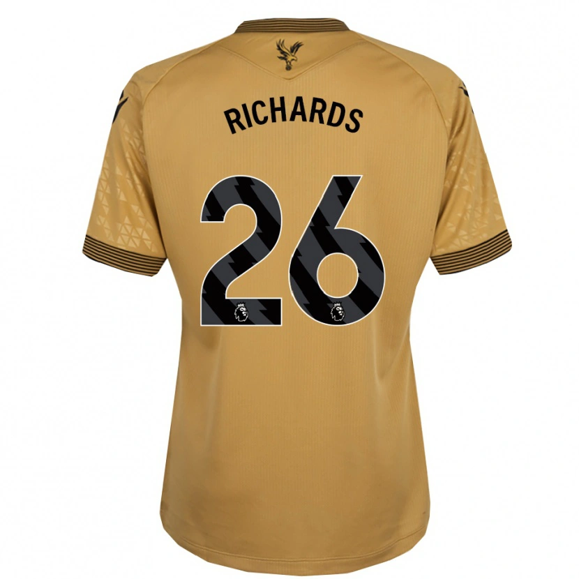 Danxen Kinder Chris Richards #26 Gold Schwarz Auswärtstrikot Trikot 2025/26 T-Shirt