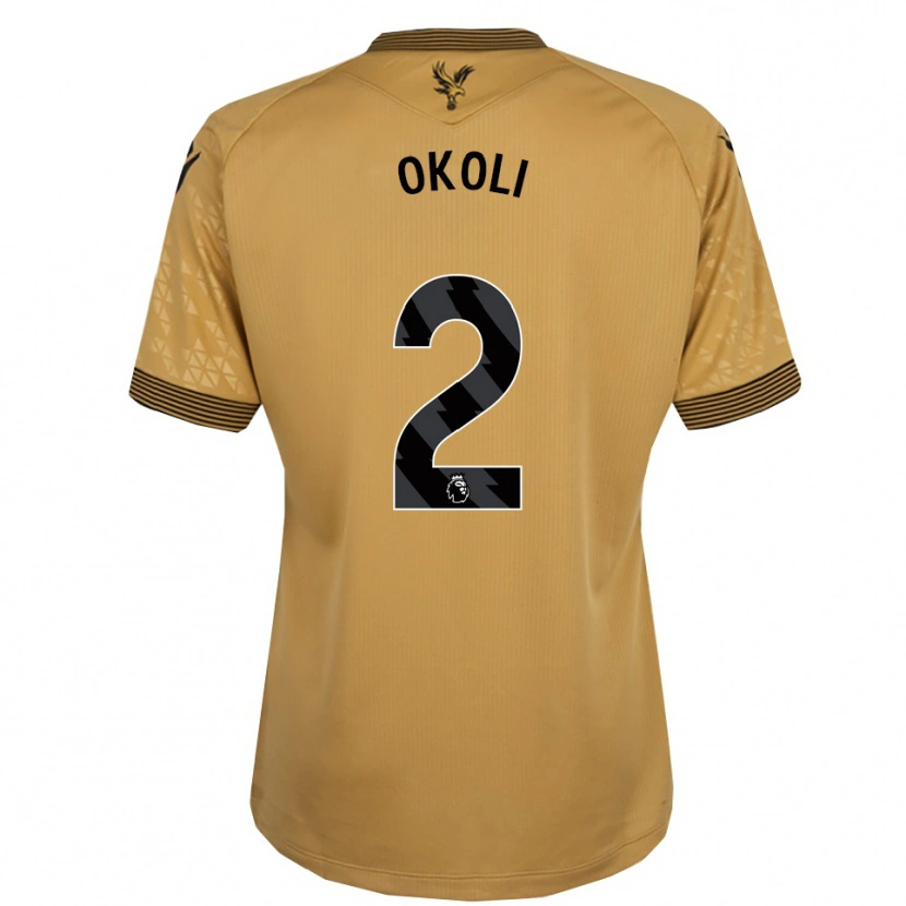 Danxen Kinder Chuks Okoli #2 Gold Schwarz Auswärtstrikot Trikot 2025/26 T-Shirt