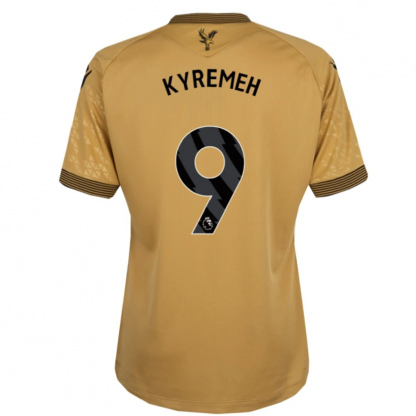 Danxen Kinder Jerome Kyremeh #9 Gold Schwarz Auswärtstrikot Trikot 2025/26 T-Shirt