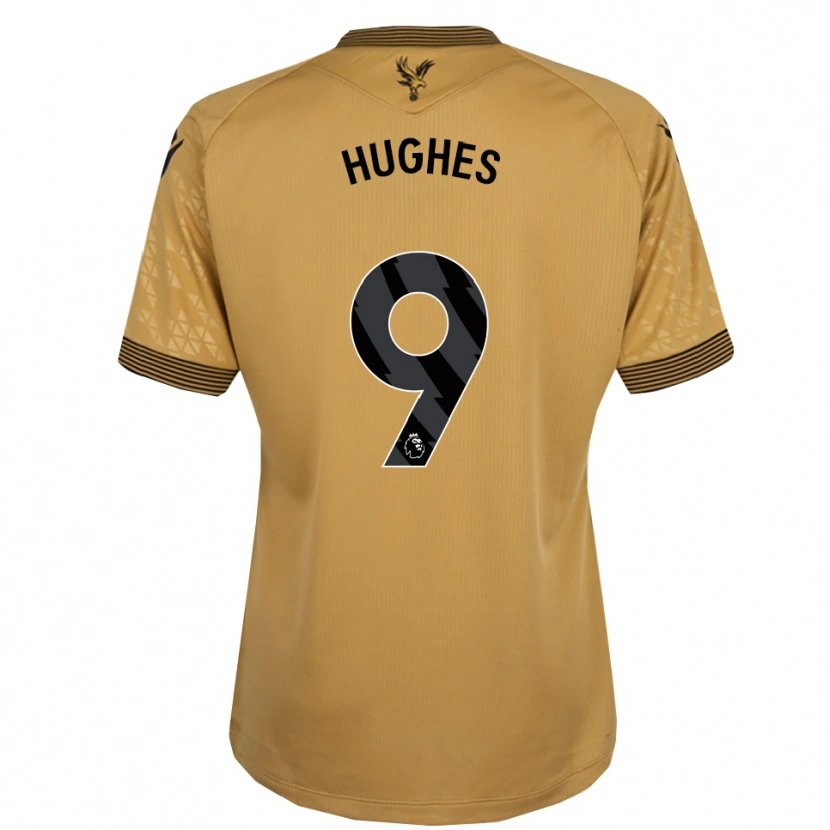 Danxen Kinder Elise Hughes #9 Gold Schwarz Auswärtstrikot Trikot 2025/26 T-Shirt