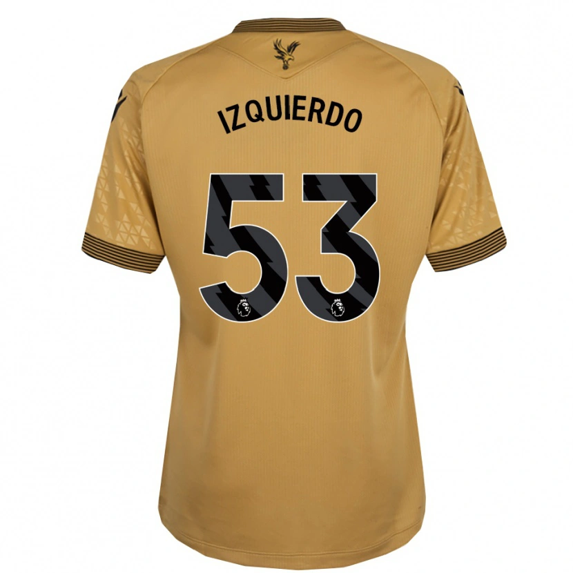 Danxen Kinder Jackson Izquierdo #53 Gold Schwarz Auswärtstrikot Trikot 2025/26 T-Shirt