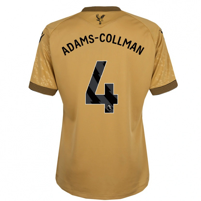 Danxen Kinder Kai-Reece Adams-Collman #4 Gold Schwarz Auswärtstrikot Trikot 2025/26 T-Shirt