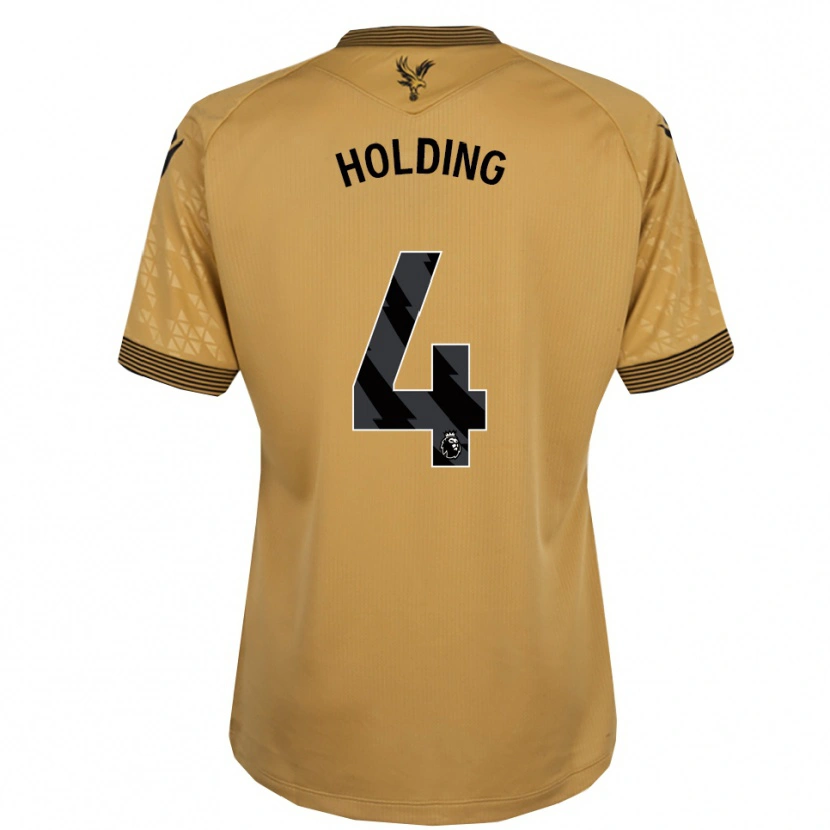 Danxen Kinder Rob Holding #4 Gold Schwarz Auswärtstrikot Trikot 2025/26 T-Shirt