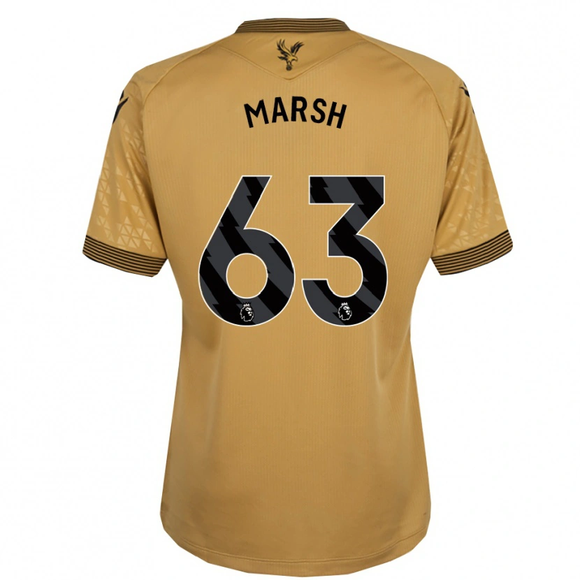 Danxen Kinder Zach Marsh #63 Gold Schwarz Auswärtstrikot Trikot 2025/26 T-Shirt