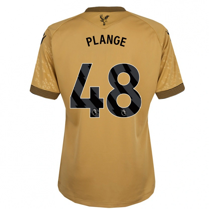 Danxen Kinder Luke Plange #48 Gold Schwarz Auswärtstrikot Trikot 2025/26 T-Shirt