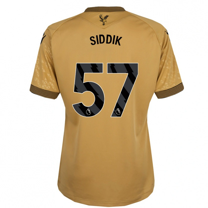 Danxen Kinder Cardo Siddik #57 Gold Schwarz Auswärtstrikot Trikot 2025/26 T-Shirt