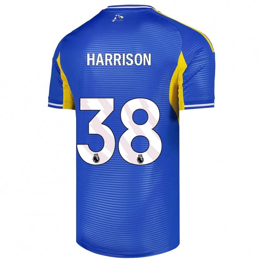 Danxen Kinder Jack Harrison #38 Blau Gelb Auswärtstrikot Trikot 2025/26 T-Shirt
