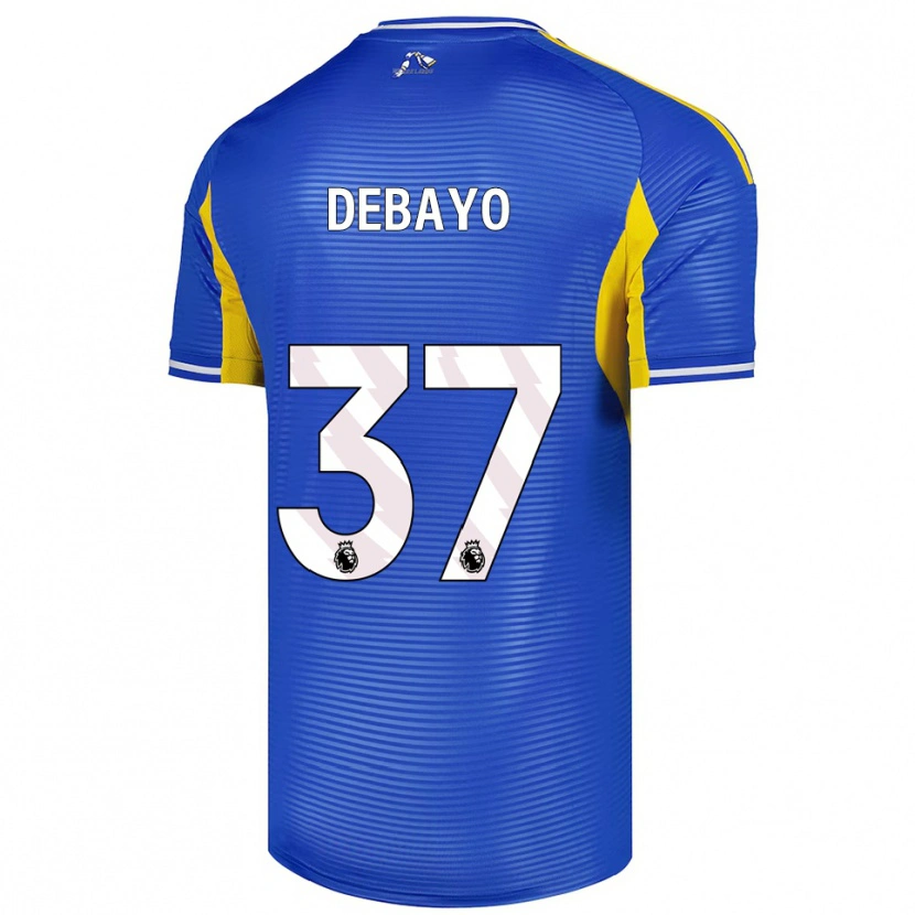 Danxen Kinder James Debayo #37 Blau Gelb Auswärtstrikot Trikot 2025/26 T-Shirt