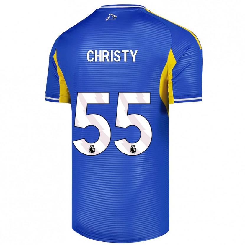 Danxen Kinder Harry Christy #55 Blau Gelb Auswärtstrikot Trikot 2025/26 T-Shirt