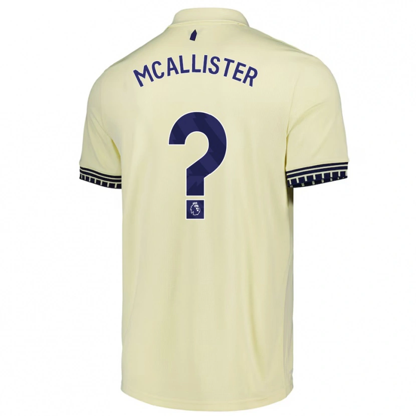 Danxen Kinder Sean Mcallister #0 Creme Weiß Schwarz Auswärtstrikot Trikot 2025/26 T-Shirt