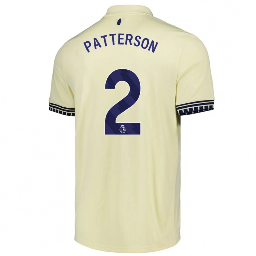 Danxen Kinder Nathan Patterson #2 Creme Weiß Schwarz Auswärtstrikot Trikot 2025/26 T-Shirt