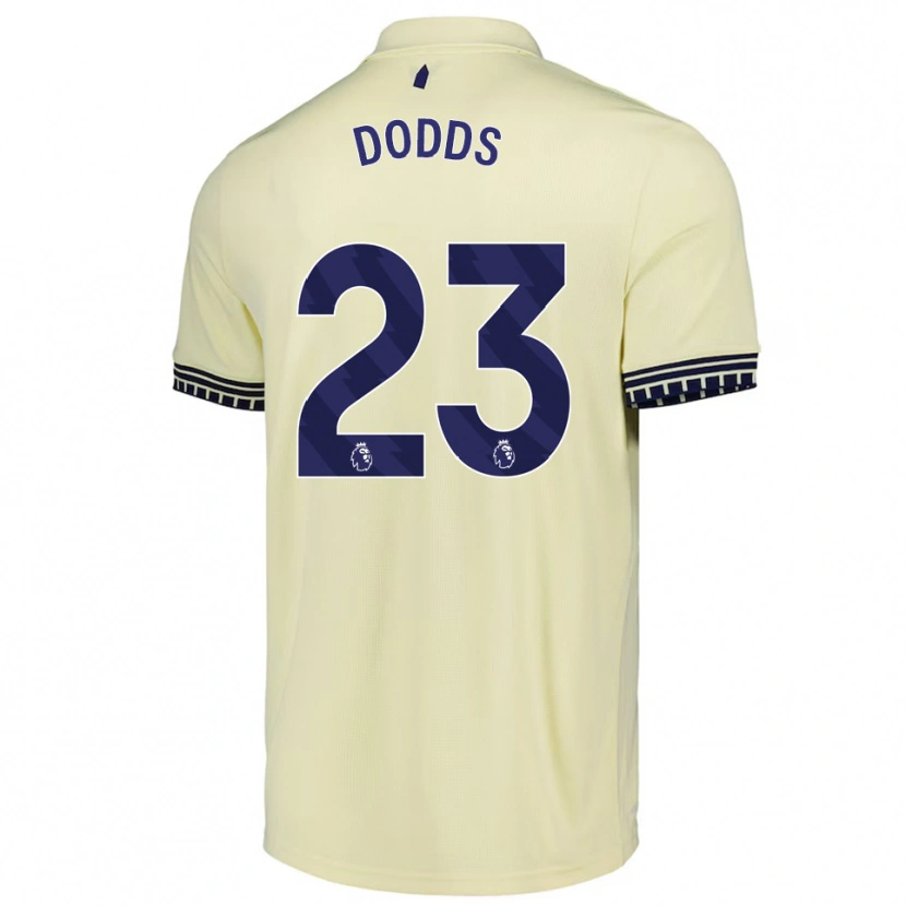 Danxen Kinder John Dodds #23 Creme Weiß Schwarz Auswärtstrikot Trikot 2025/26 T-Shirt