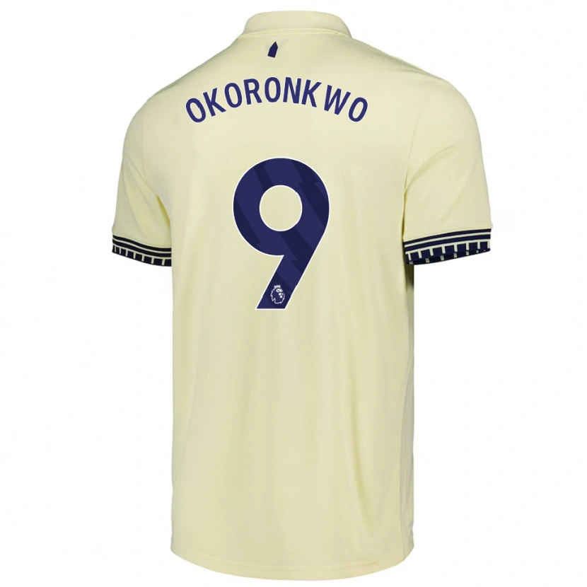 Danxen Kinder Francis Okoronkwo #9 Creme Weiß Schwarz Auswärtstrikot Trikot 2025/26 T-Shirt