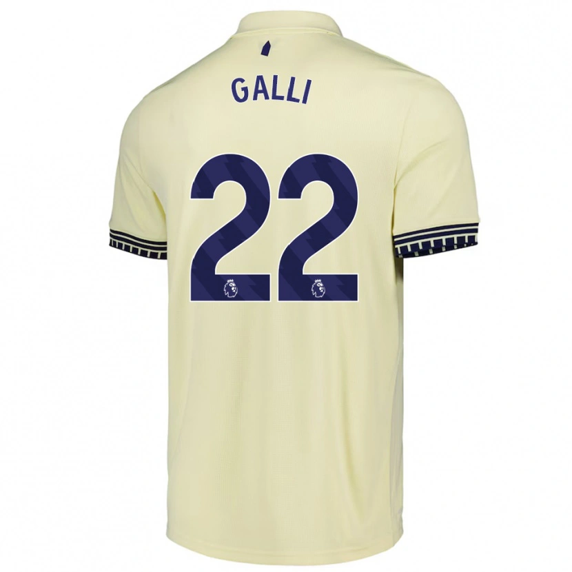 Danxen Kinder Aurora Galli #22 Creme Weiß Schwarz Auswärtstrikot Trikot 2025/26 T-Shirt