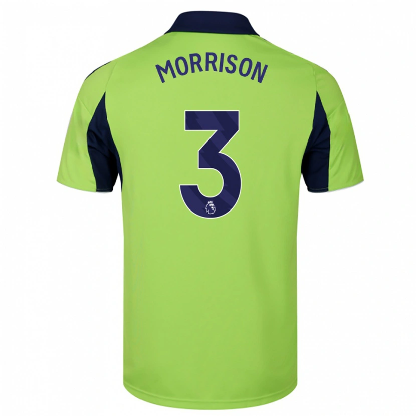 Danxen Kinder Kymarley Morrison #3 Grün Marineblau Weiß Auswärtstrikot Trikot 2025/26 T-Shirt
