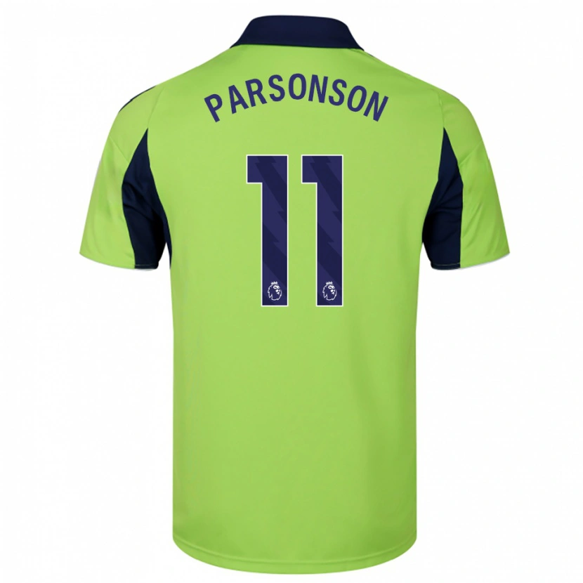 Danxen Kinder Madi Parsonson #11 Grün Marineblau Weiß Auswärtstrikot Trikot 2025/26 T-Shirt