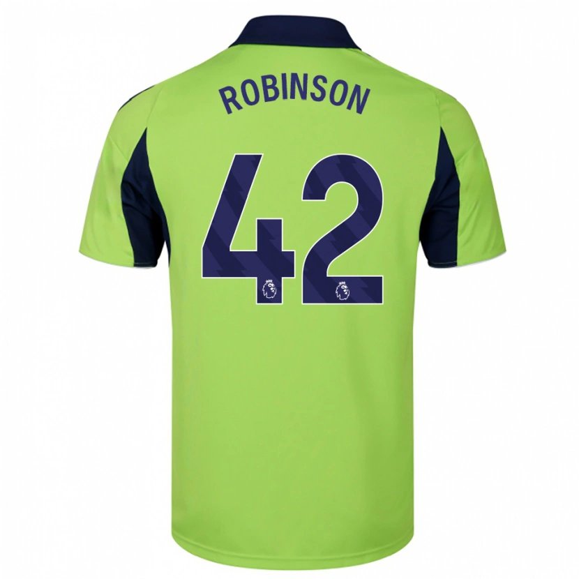 Danxen Kinder Charlie Robinson #42 Grün Marineblau Weiß Auswärtstrikot Trikot 2025/26 T-Shirt