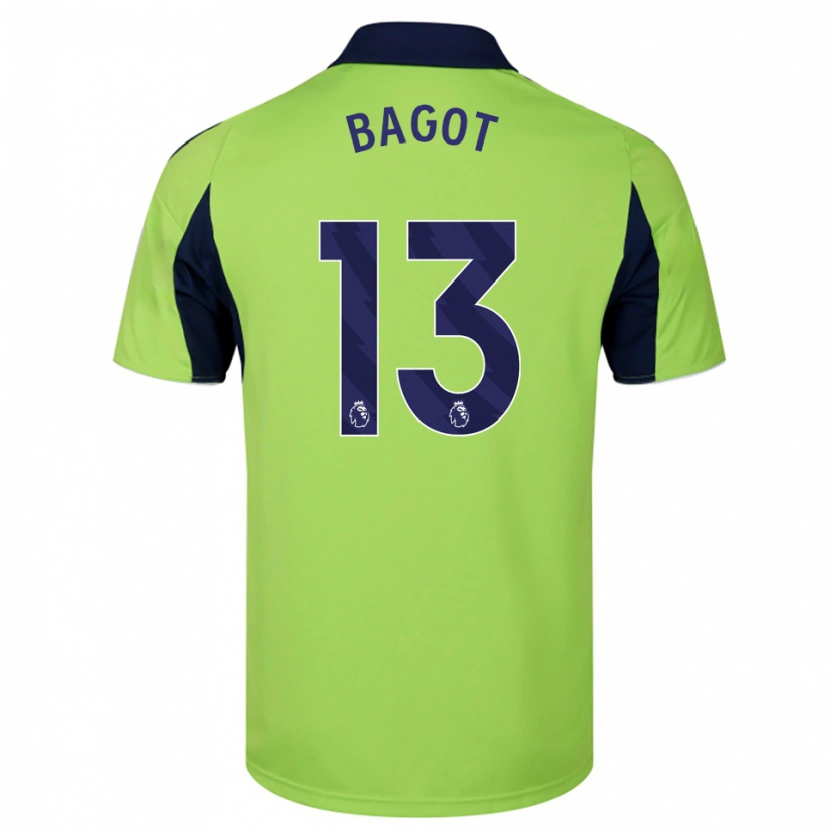 Danxen Kinder Matthew Bagot #13 Grün Marineblau Weiß Auswärtstrikot Trikot 2025/26 T-Shirt