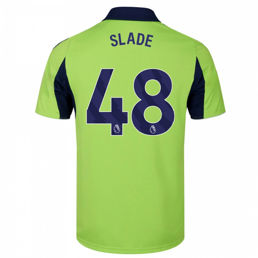 Danxen Kinder Bradley Slade #48 Grün Marineblau Weiß Auswärtstrikot Trikot 2025/26 T-Shirt
