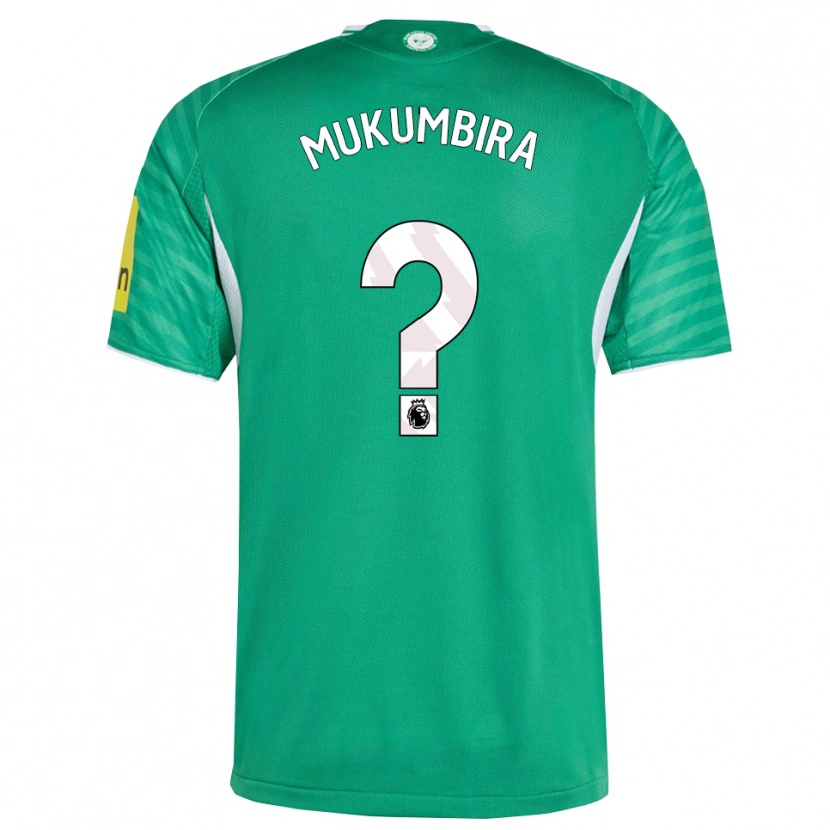 Danxen Kinder Leon Mukumbira #0 Grün Weiß Auswärtstrikot Trikot 2025/26 T-Shirt