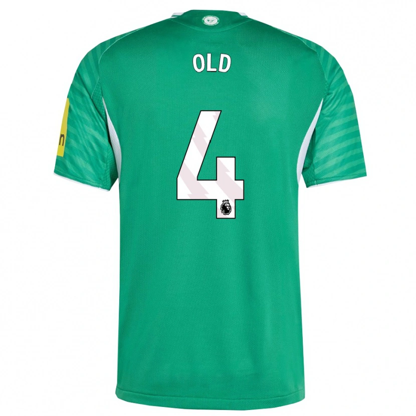 Danxen Kinder Thomas Old #4 Grün Weiß Auswärtstrikot Trikot 2025/26 T-Shirt
