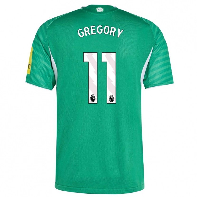 Danxen Kinder Freya Gregory #11 Grün Weiß Auswärtstrikot Trikot 2025/26 T-Shirt