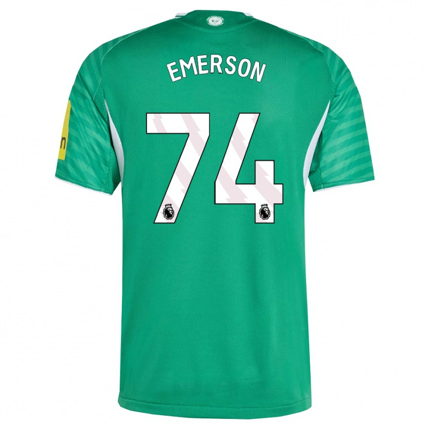Danxen Kinder Johnny Emerson #74 Grün Weiß Auswärtstrikot Trikot 2025/26 T-Shirt